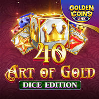 40 Art of Gold Dice Edition Golden Coins Link in Amusnet