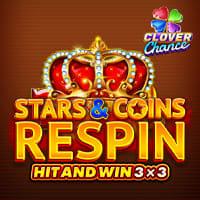 Stars and Coins Respin Clover Chance in AllJackpots