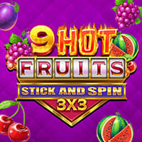 9 Hot Fruits Stick and Spin 3x3 in gaming-corps